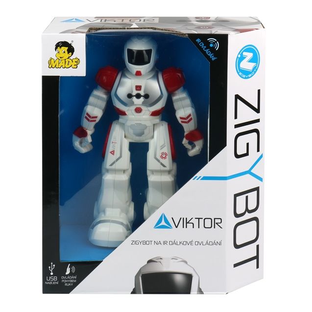 Tančící robot Viktor na dálkové ovládání modrý