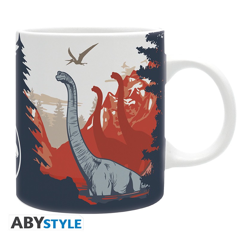 JURASSIC WORLD - Keramický hrnek - 320 ml - Raptor Country - s krabičkou