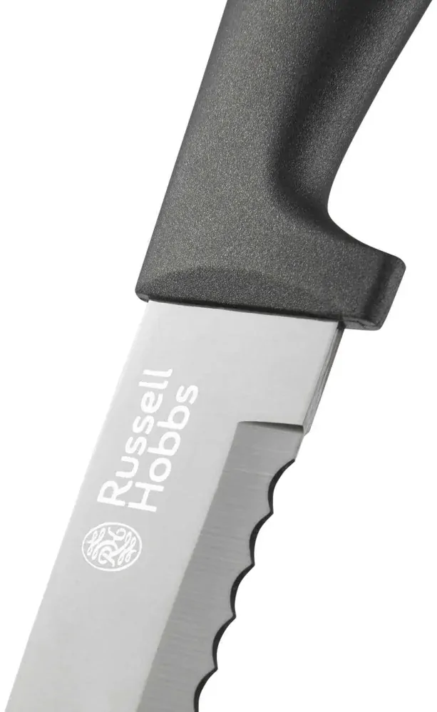 6-dílný set RUSSELL HOBBS Kameninový styl s magnetickým blokem na nože + 5 nožů