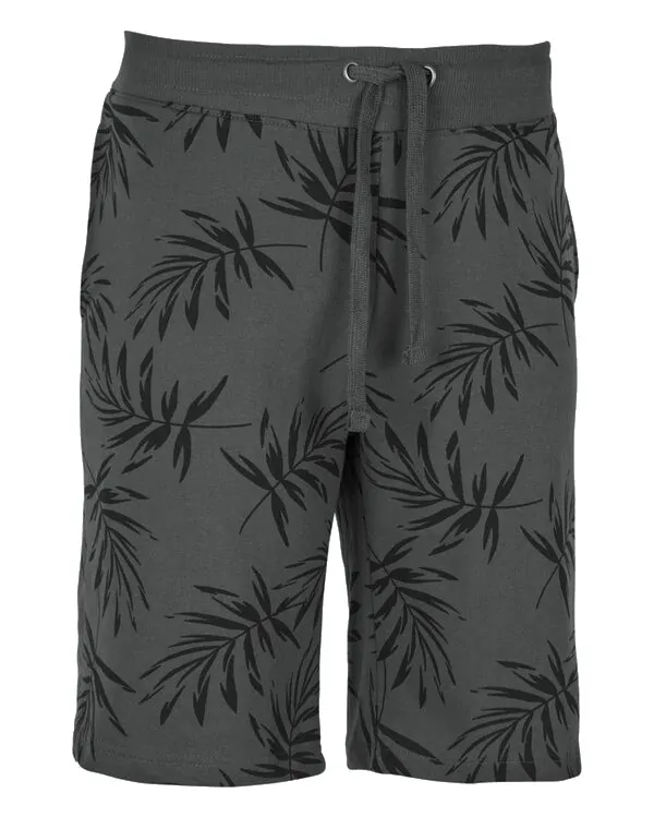 Pánské šedé vzorované šortky 3XL-6XL