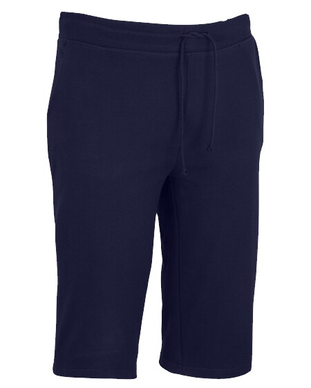 Modré teplákové bavlněné bermudy 2XL-6XL
