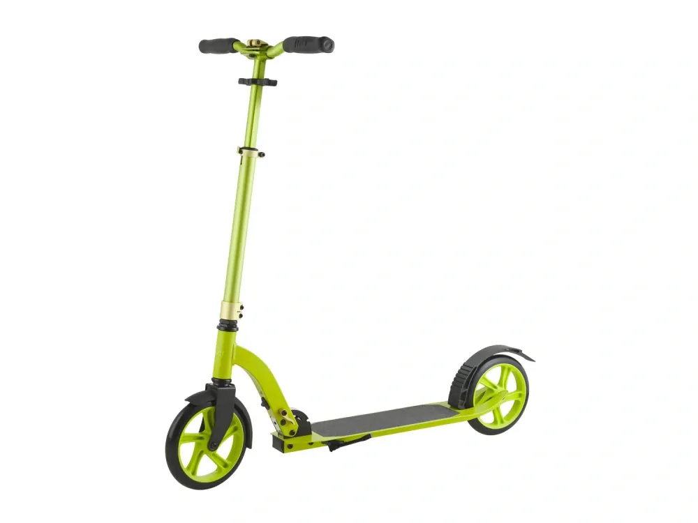 Koloběžka ALU s odpružením Big Wheel limetková do 100 kg