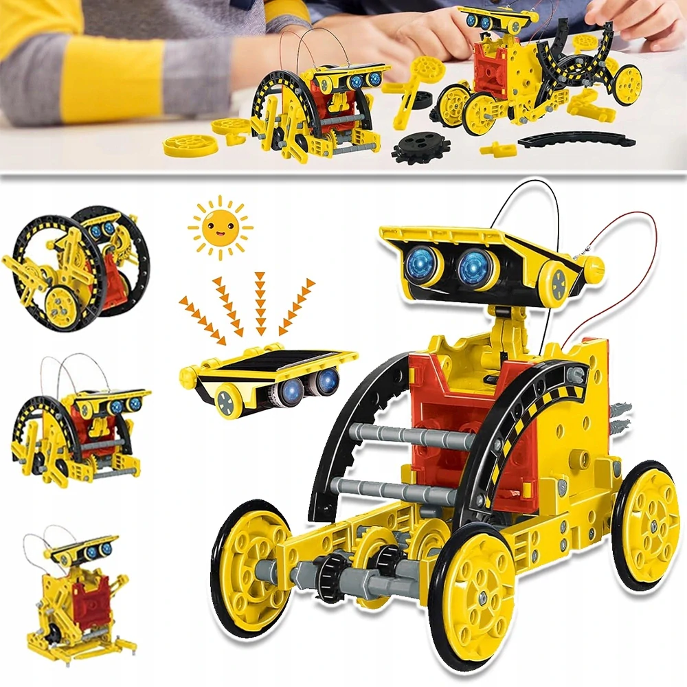 SOLÁRNÍ ROBOT 12V1 SOLÁRNÍ VOZIDLA ROBOTI KREATIVNÍ VZDĚLÁVACÍ SADA