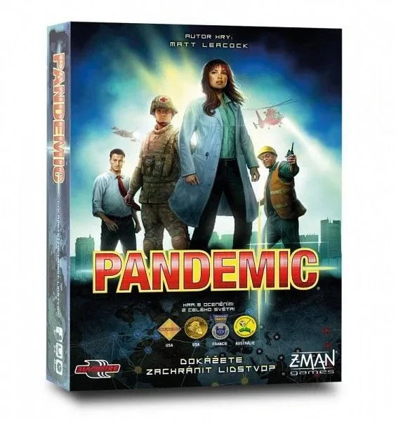 Desková hra Pandemic - kooperativní hra ADC Blackfire Entertainment
