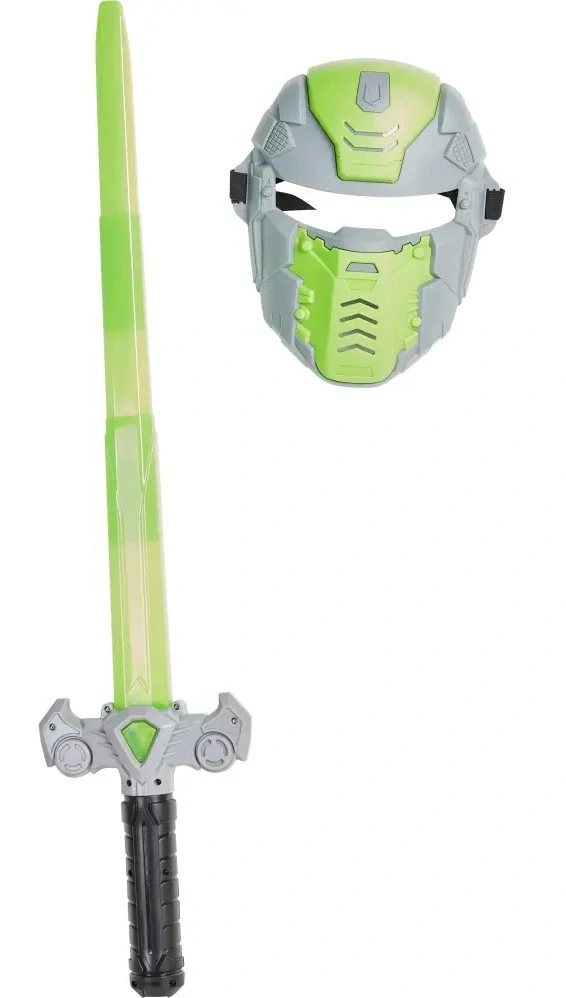 Sada Ninja, maska + meč 73 cm, zelený set