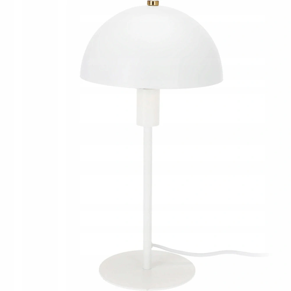 Kovová stolní lampa na stůl, barva bílá, výška 36cm