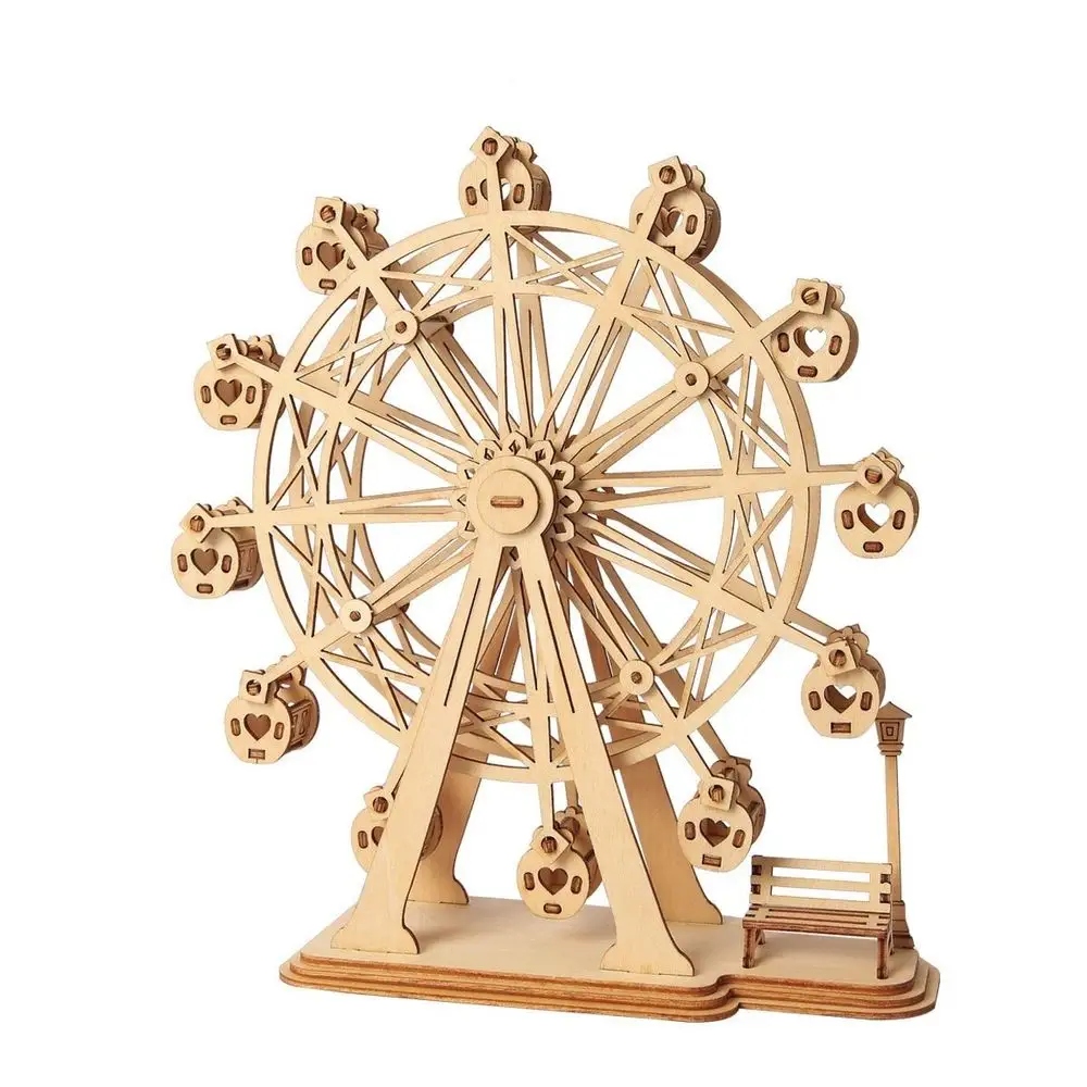 Robotime 3D dřevěné puzzle Ruské kolo 120 ks