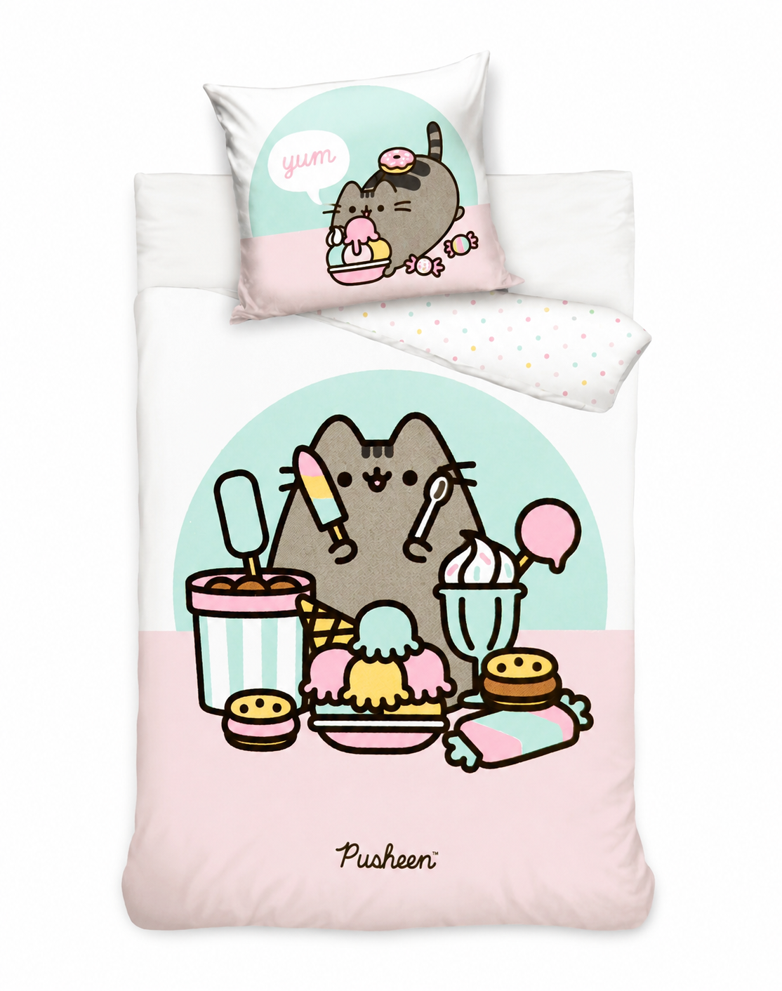 Sada povlečení Carbotex Pusheen 140 x 200 cm