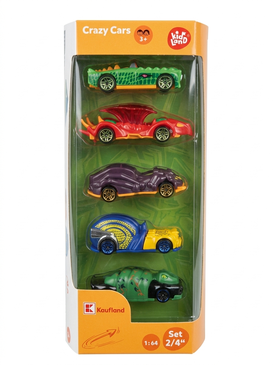 Kidland Crazy cars 5 Pack, 3+