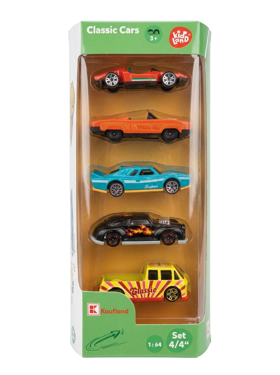 Kidland Classic Cars 5 Pack, 3+