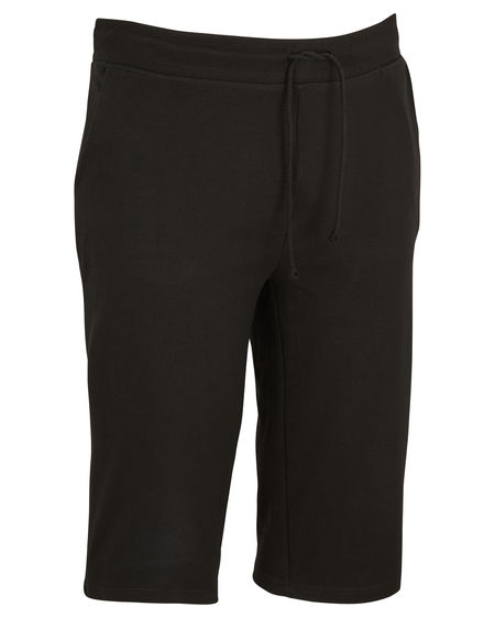 Černé teplákové bavlněné bermudy 2XL-6XL