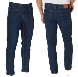 Pánské strečové rifle s elastanem tmavě modré W46, W48, W50