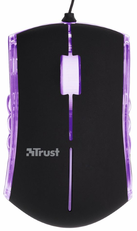 Trust 14963 MultiColour Mini Mouse - Black, USB