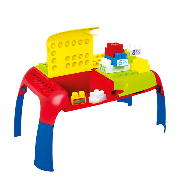 Mochtoys Maxi hrací stůl s kostkami 22 dílů