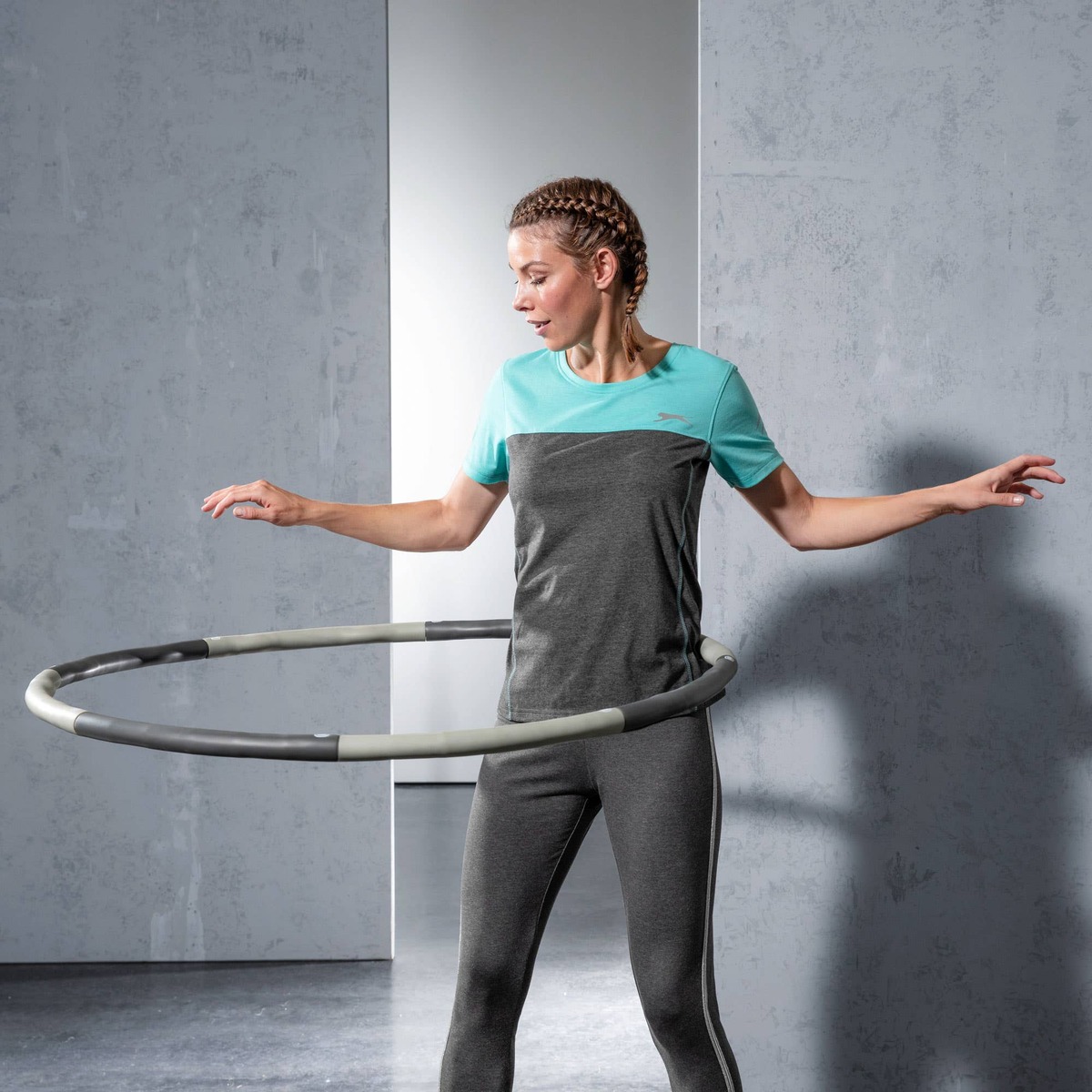 Hula Hoop - Skládací obruč se zátěží 98 cm