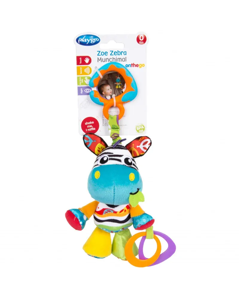 Playgro - Závěsná zebra s kousátky