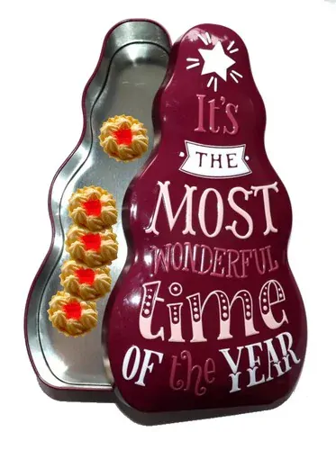 Vánoční dóza na cukroví 23 x 12 x 5 cm