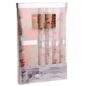 Prostírání Stars Deco Fabric béžová, sada 5 ks