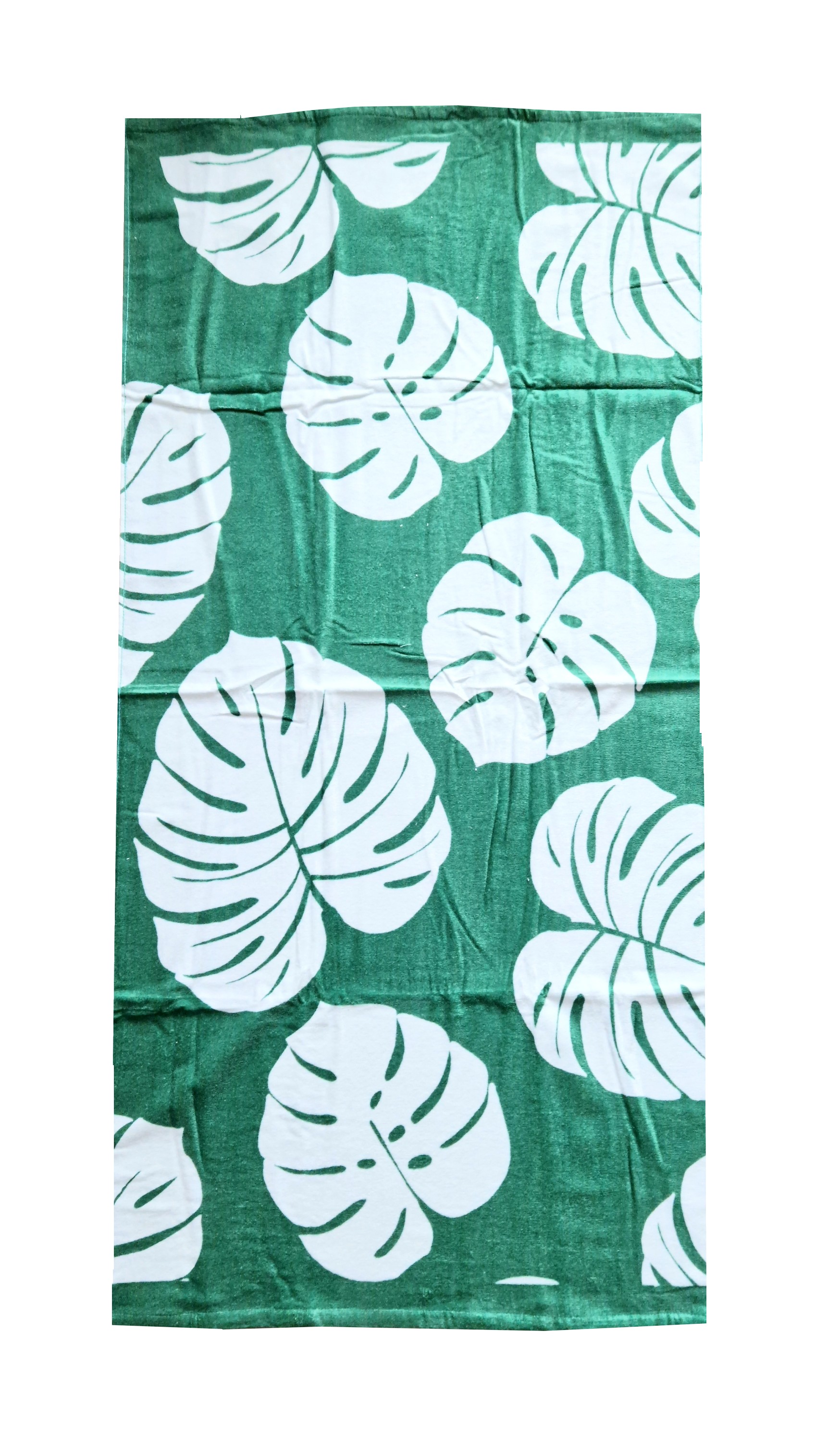 Saunový kilt zelené květy froté 150 cm