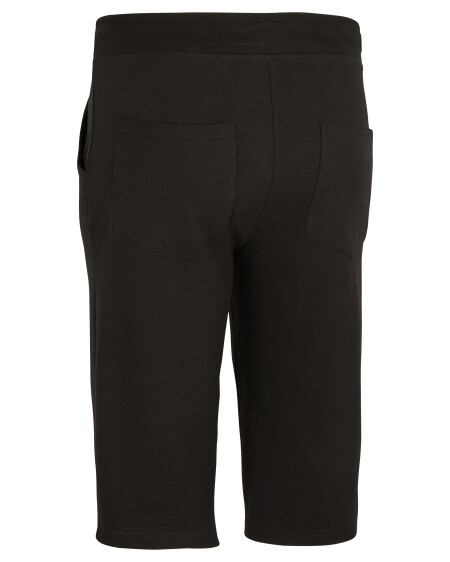 Černé teplákové bavlněné bermudy 2XL-6XL