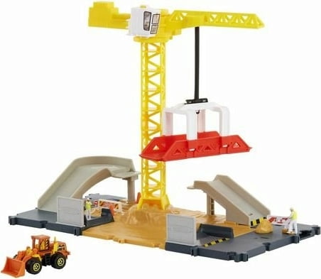 Matchbox Stavební jeřábová sada s autíčkem