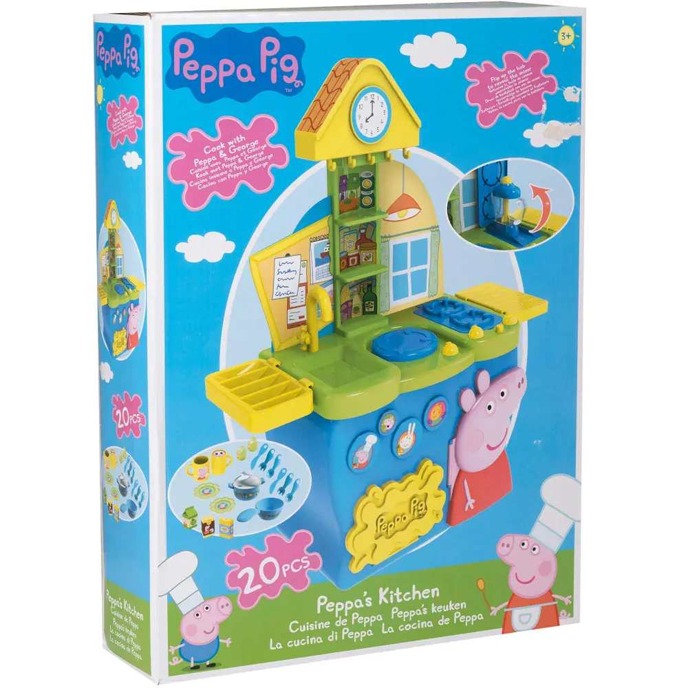 Peppa Pig kuchyňka s troubou, ledničkou a mnoha doplňky