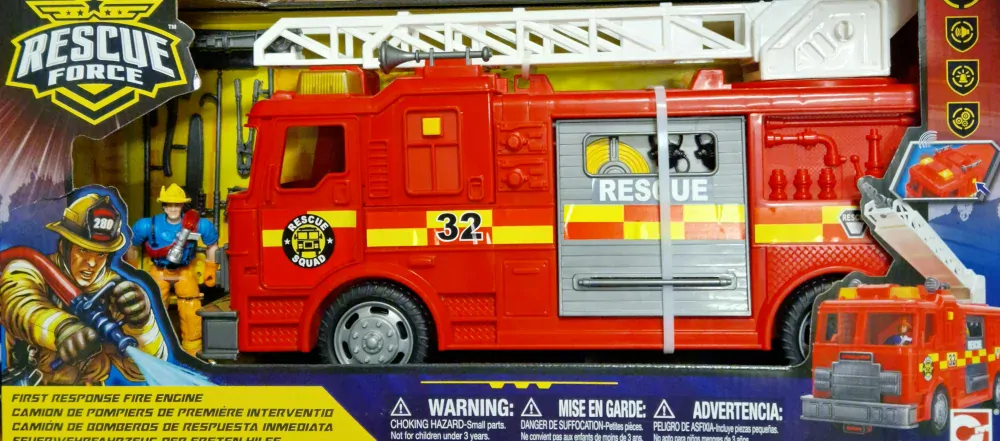 Velké hasičské auto 40 cm s příslušenstvím