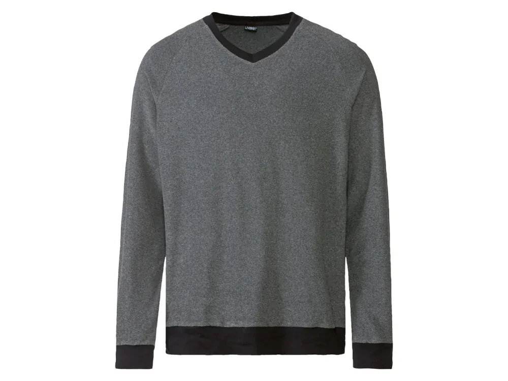 Pánské froté pyžamo černošedé