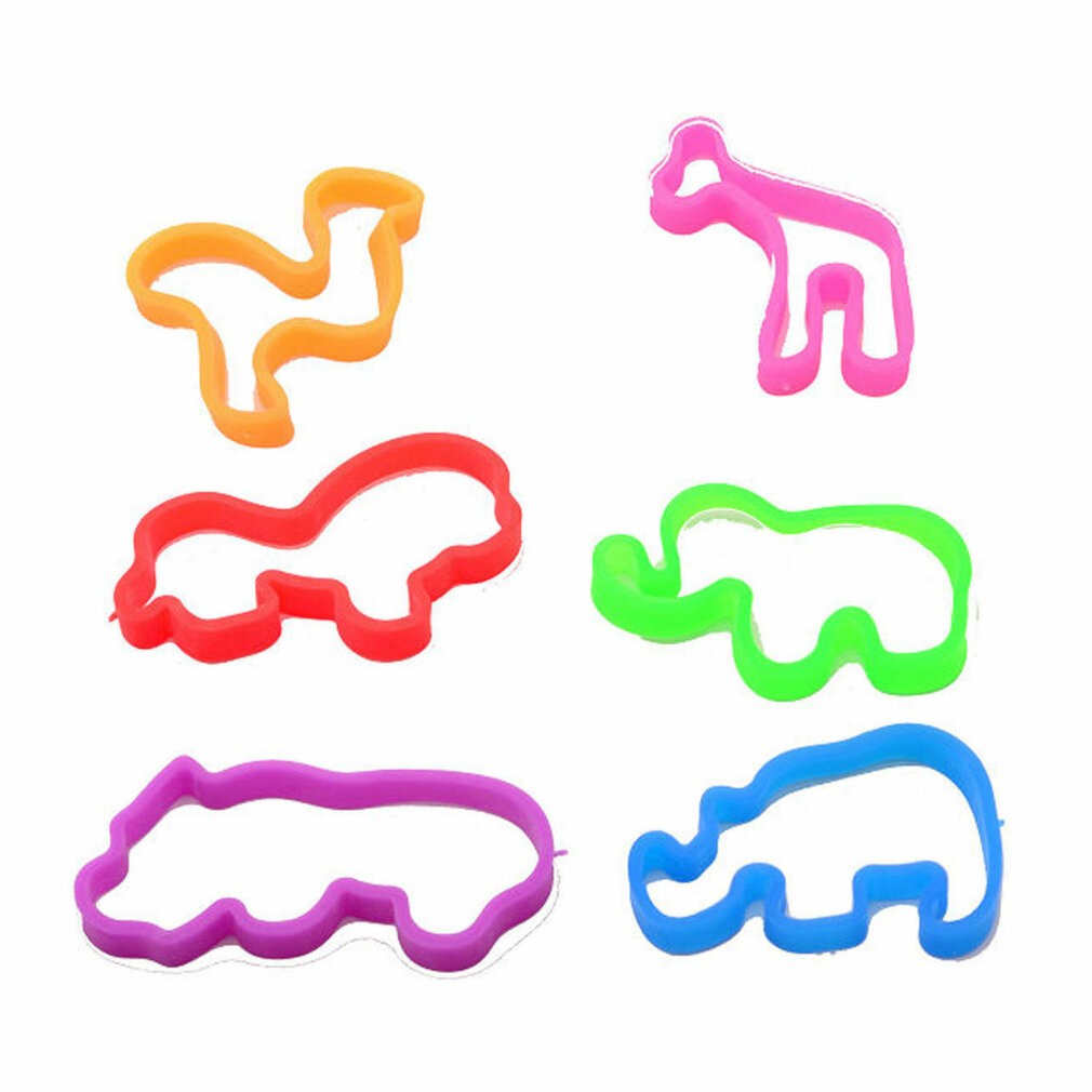 Gumičky divoká zvířata, 6ks.