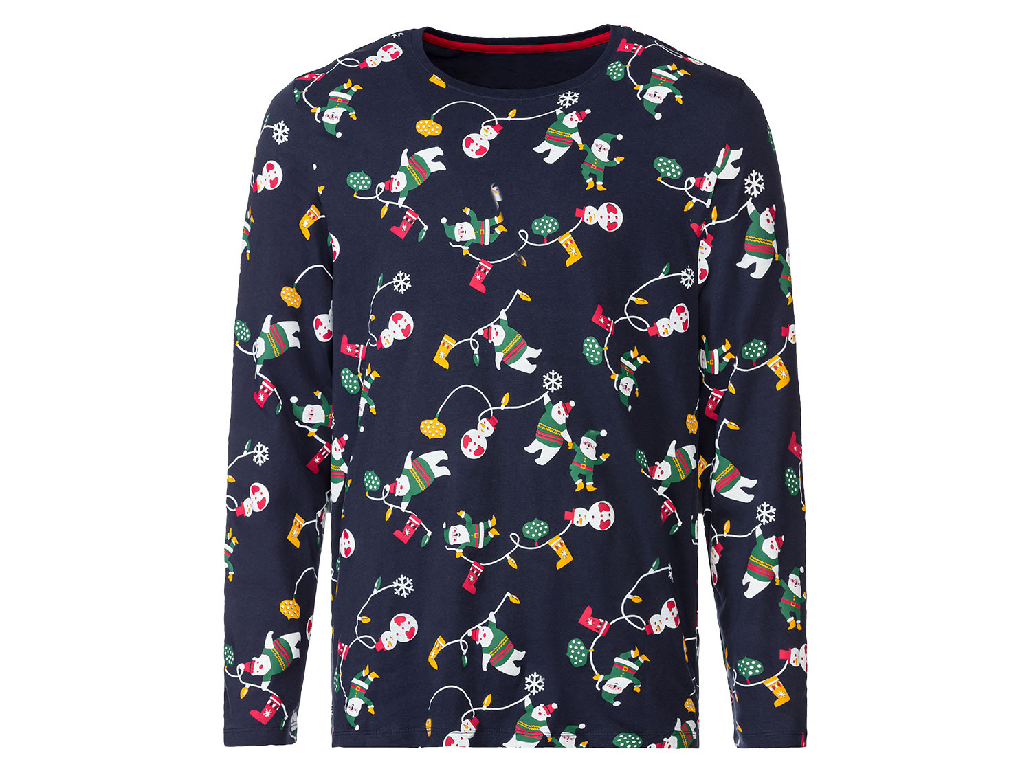 Pánské pyžamo dlouhé vánoční tm.modré 