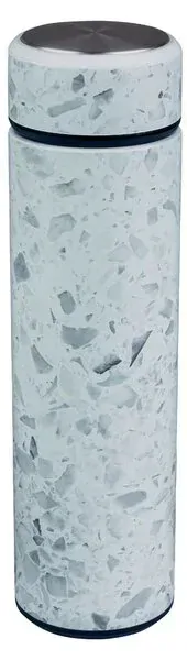 Termo láhev z nerezové oceli se sítkem 400 ml (bílá/terazzo)