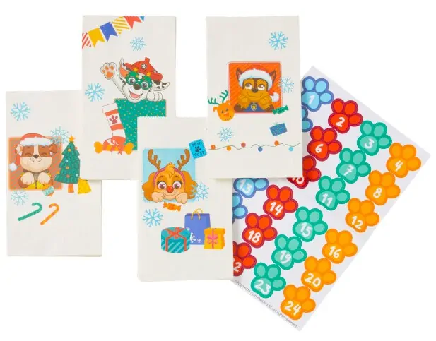 Adventní sáčky s nálepkami 24 ks, naplňte překvapeními