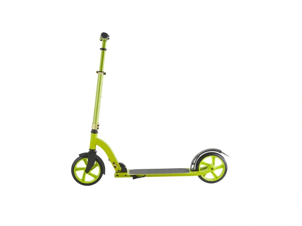 Koloběžka ALU s odpružením Big Wheel limetková do 100 kg