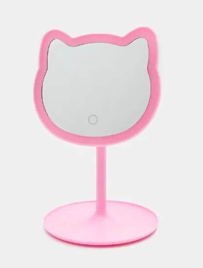 Kosmetické zrcátko Kitty s osvětlením 29 cm