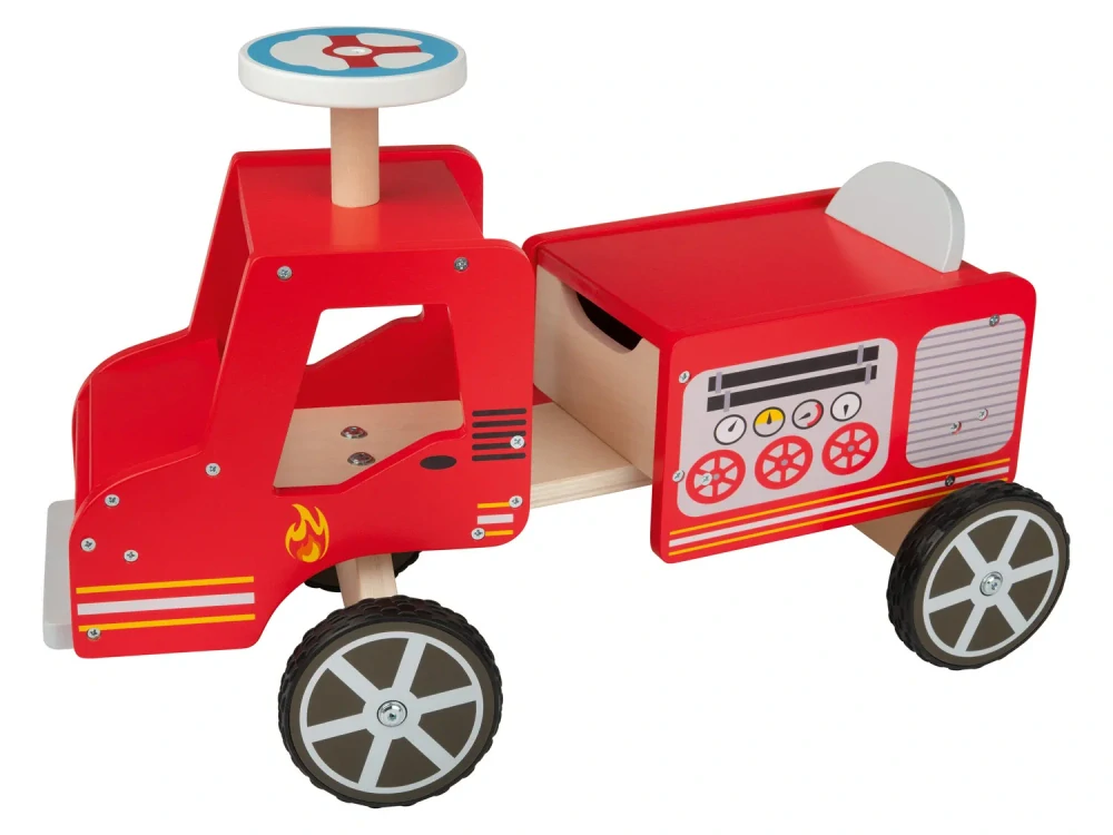 Dřevěné odrážedlo Ride-On Truck Hasiči