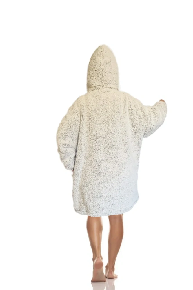 Dámský kožíškový župan na zip UNI velikost