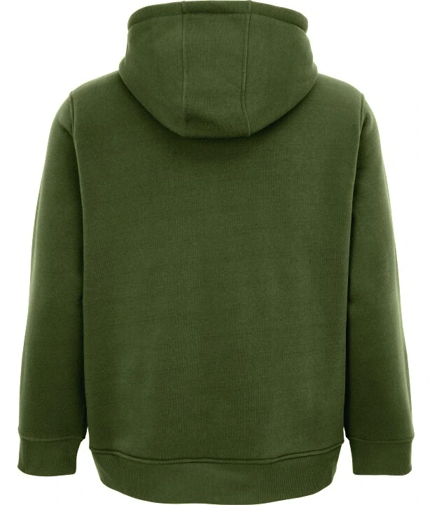 Kožíšková mikina na zip, khaki, 6XL