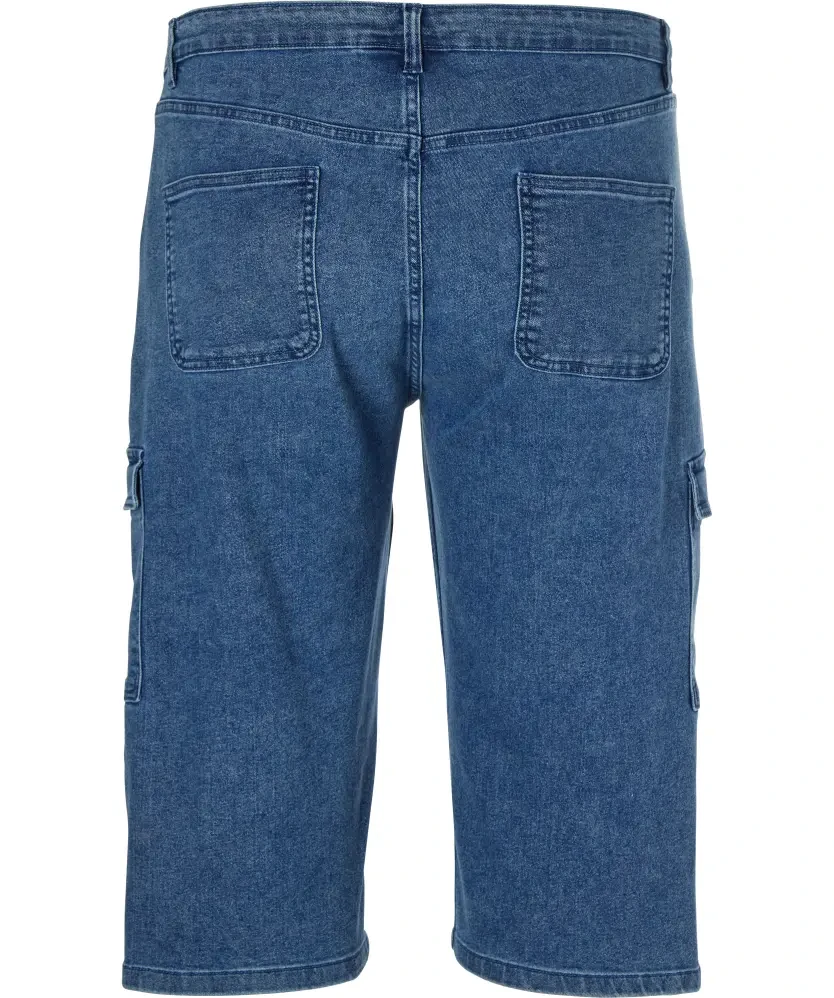 Džínové bermudy s cargo kapsami W46