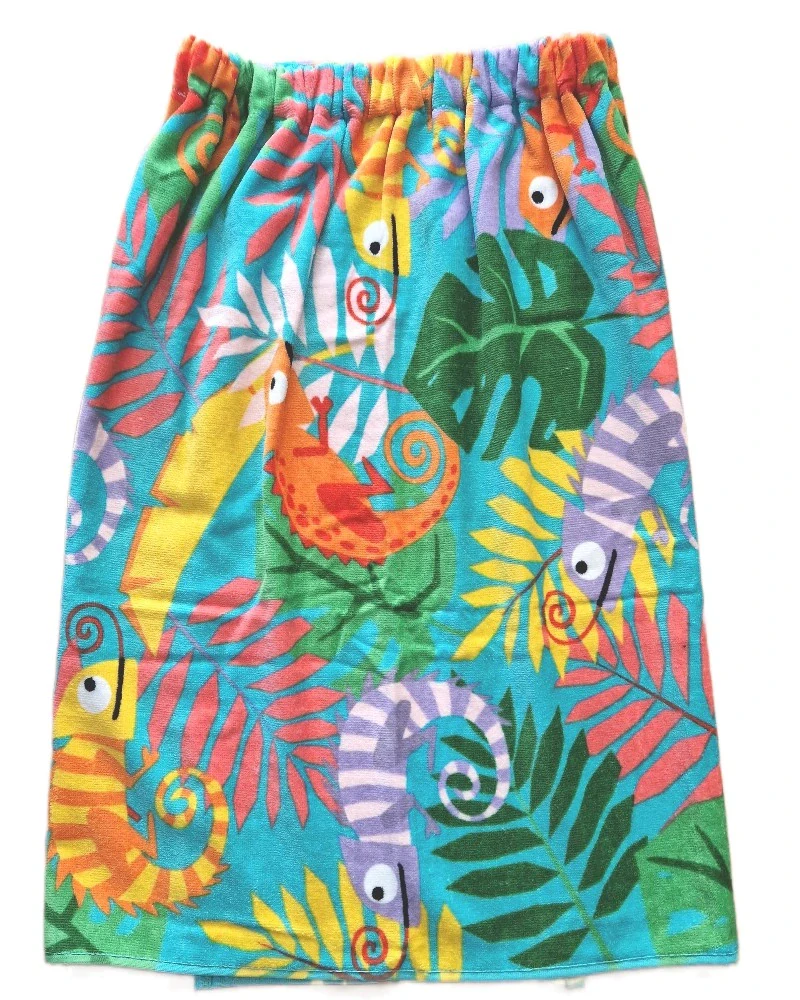 Brini 09 saunový kilt dámský froté 150 x 72 cm s chameleonem