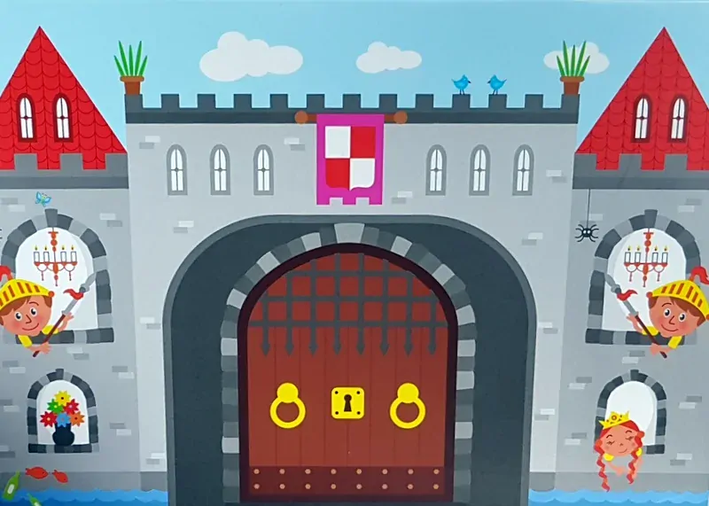 Papírová skládačka HRAD v kufříku