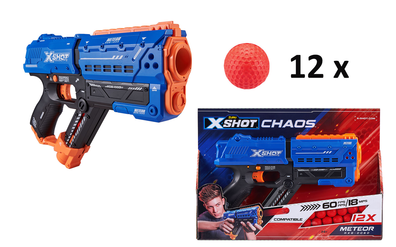 X-Shot Meteor kuličková pistole 12