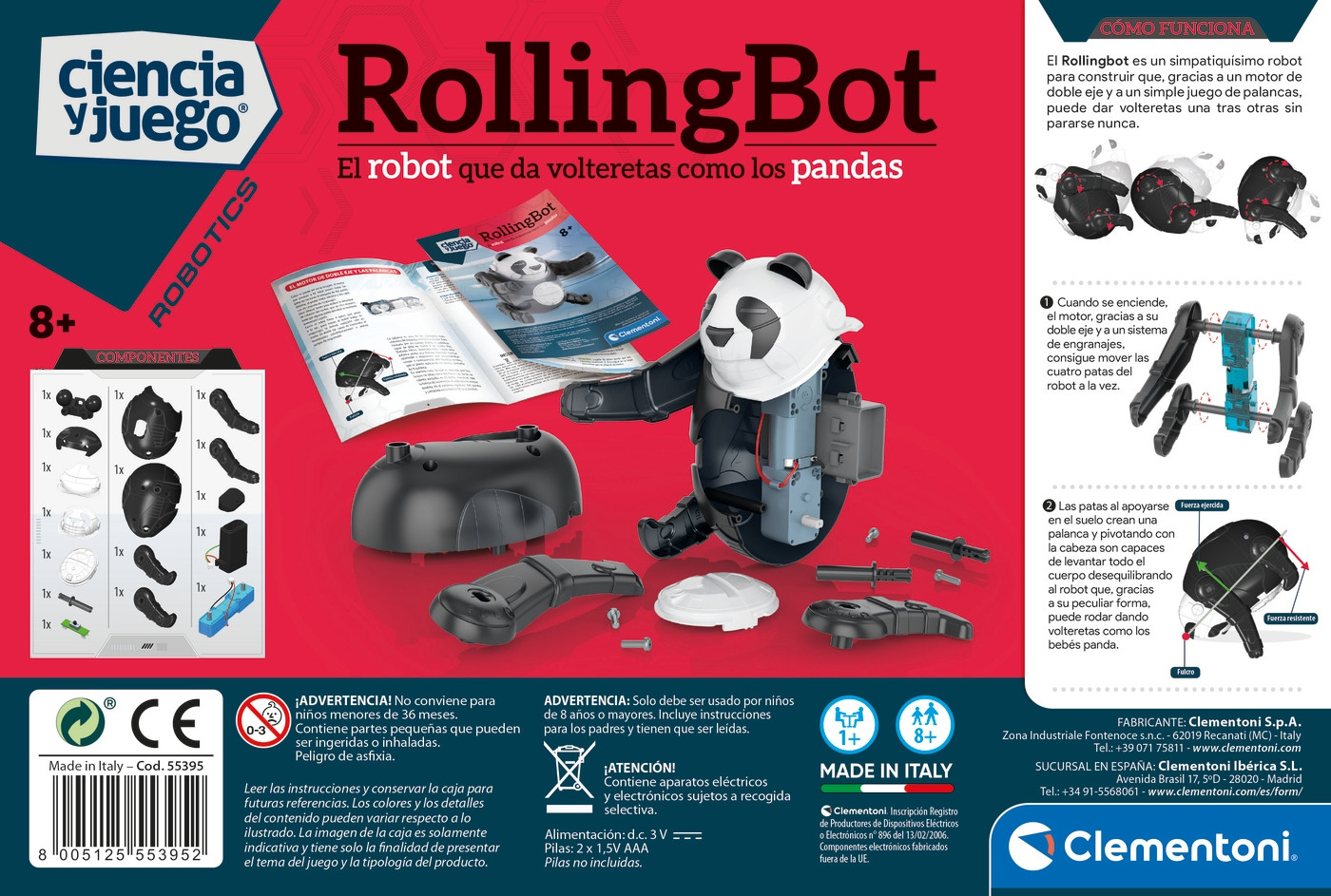 Clementoni Robotická panda Vědecká sada