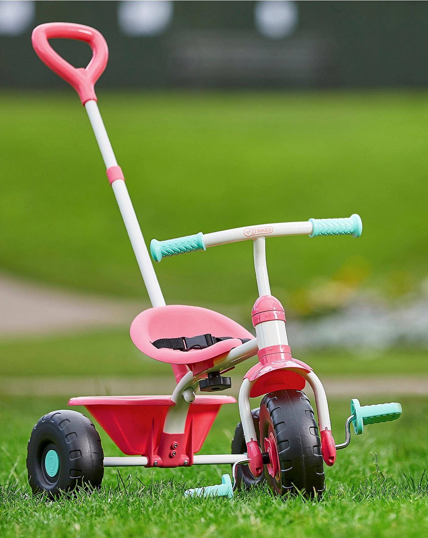 Tříkolka TP Toys 2 v 1 růžová