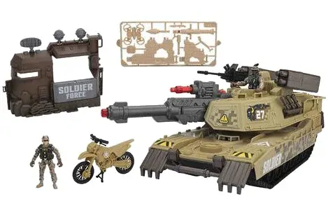 Velká herní sada obrněného tanku Soldier Force 40 cm světla+zvuky