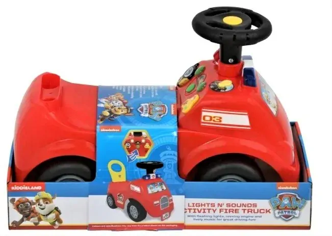 Odrážedlo Hasiči Paw Patrol Kiddieland se zvukem a světlem