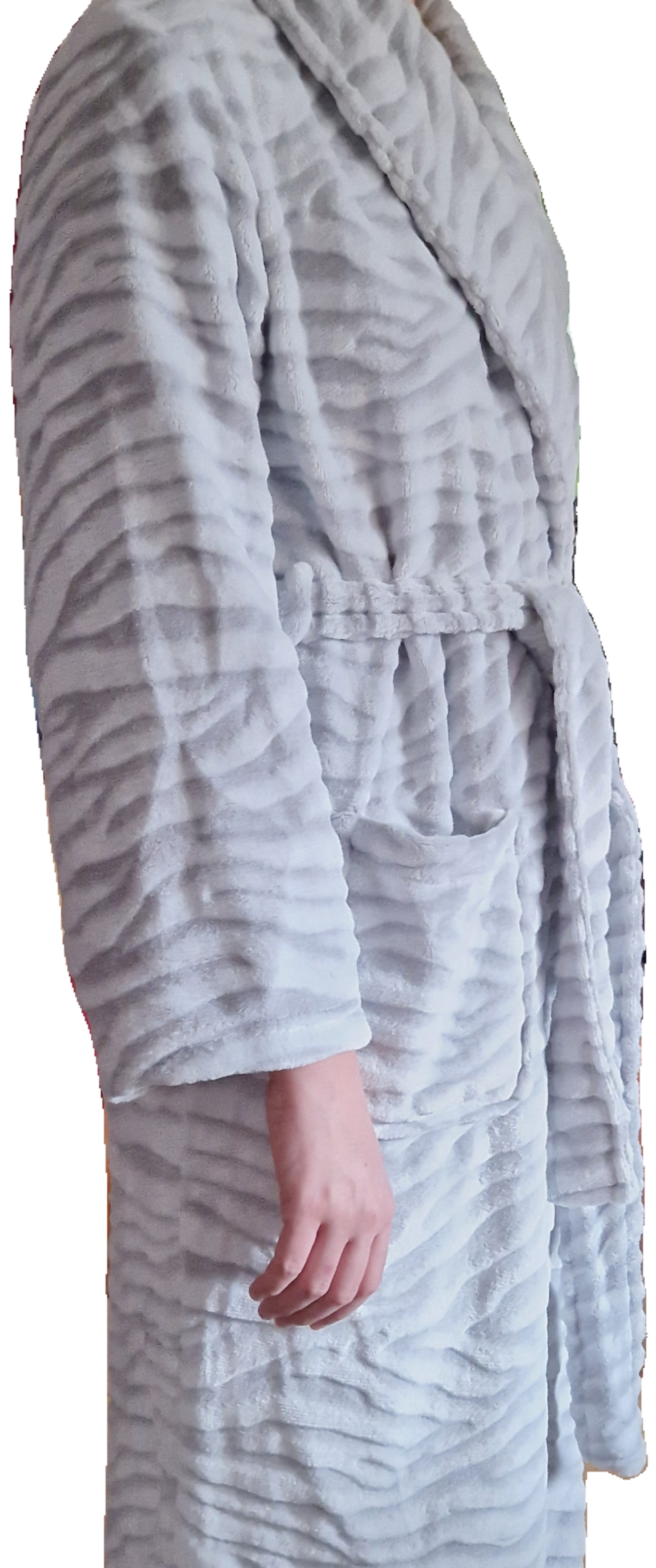 Dámský župan šedý Coral F&F proužky S, M, L