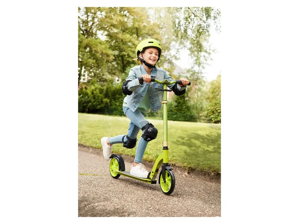 Koloběžka ALU s odpružením Big Wheel limetková do 100 kg