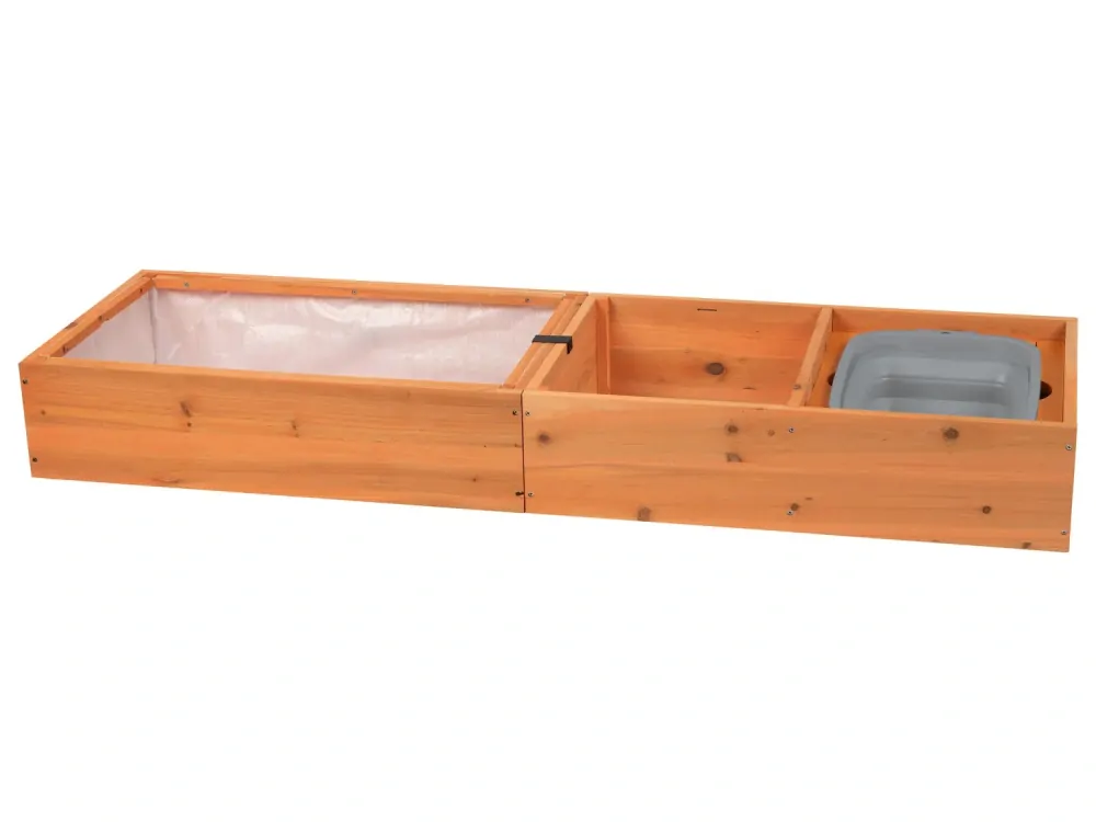 Dřevěné pískoviště na balkon 150 cm