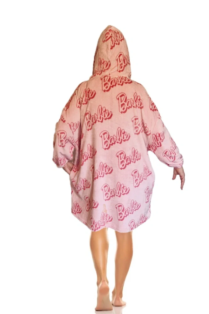 Dámské županové pončo Barbie růžové UNI velikost