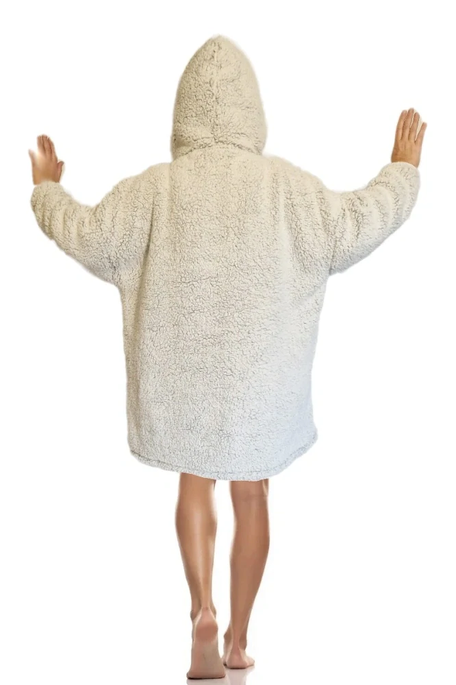 Dámský kožíškový župan na zip UNI velikost